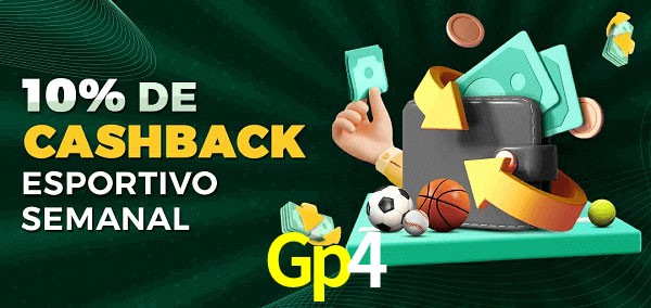 10% de bônus de cashback na Gp4
